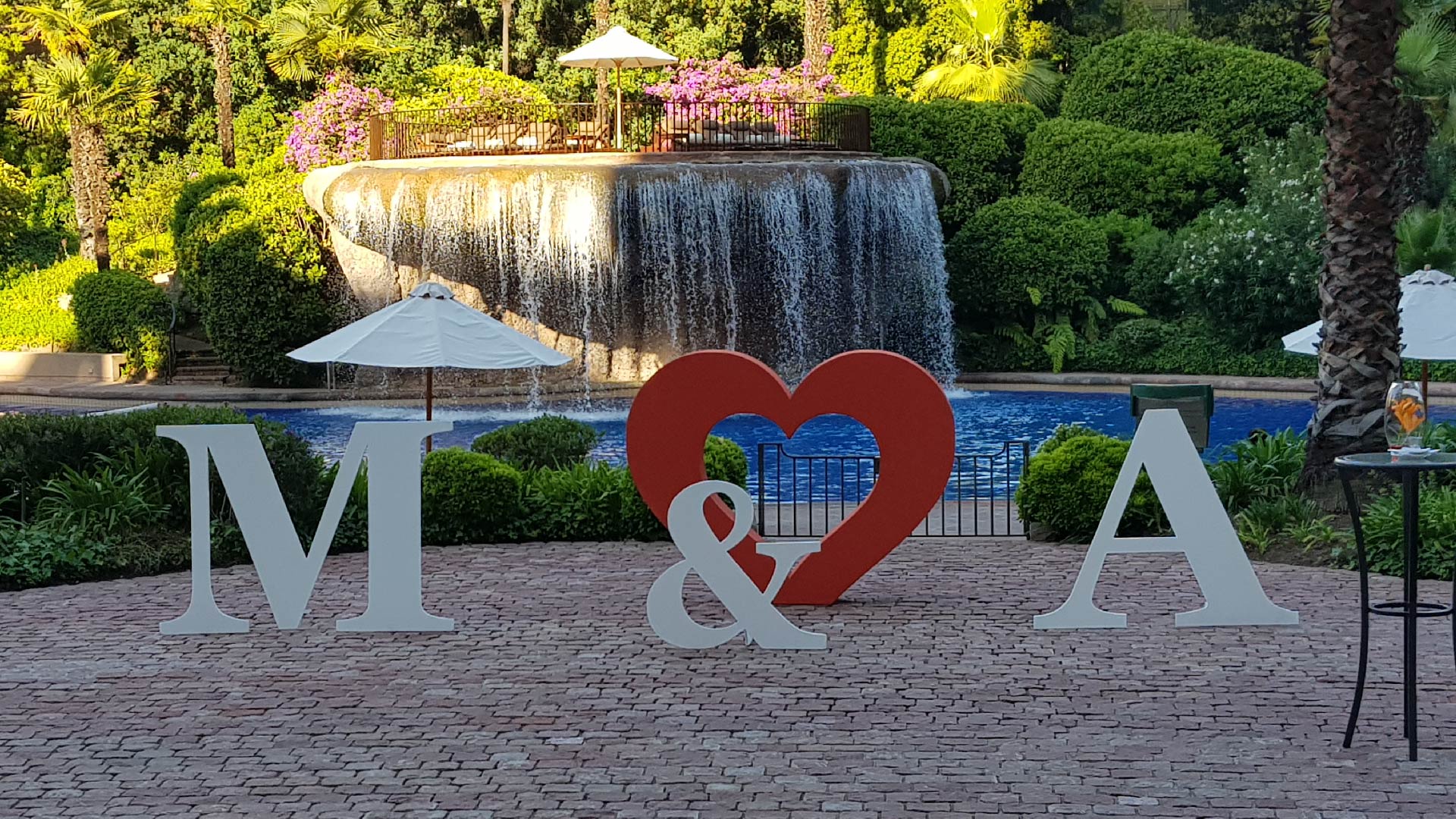 Letras grandes para matrimonios